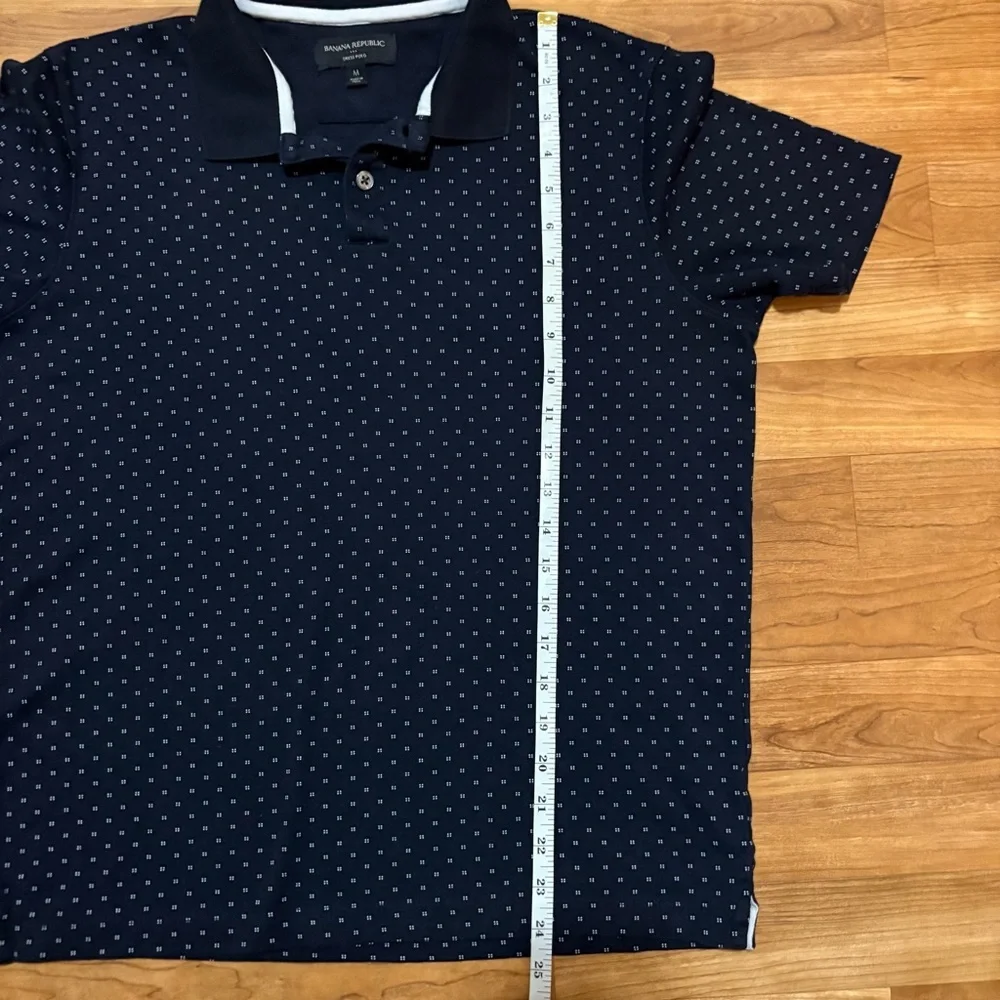 Banana Republic Youth Boy Medium Dress Polo Navy Blue‎ Cotton Church Easter